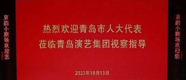 驻即青岛市人大代表到青岛演艺集团视察调研